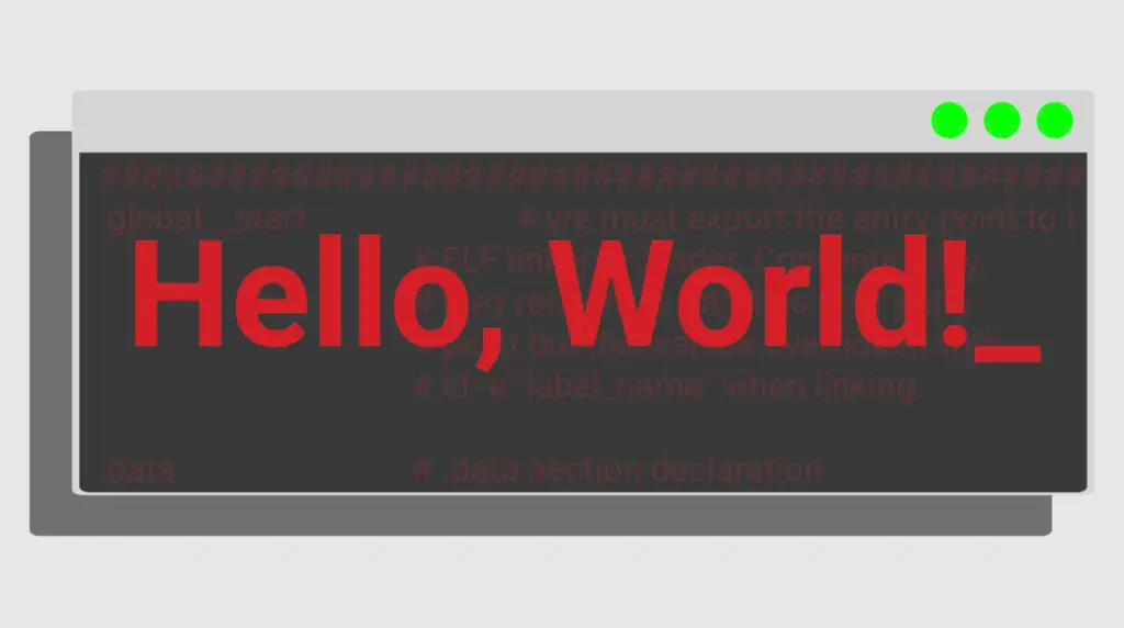 How to Build a Hello World Program in GAS