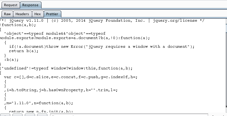 Co2 Prettier JS module showing formatted JavaScript output with improved readability