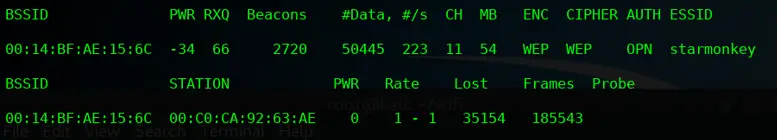 Airodump-ng capture with sufficient data packets for cracking
