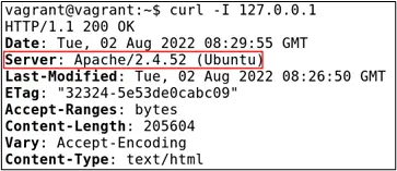 Curl output showing HTTP headers without security headers