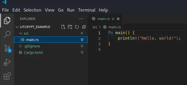 Opening the project with VS Code