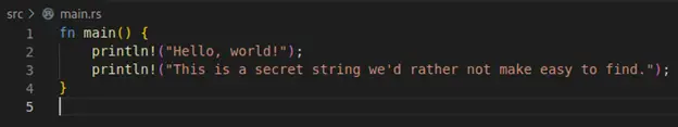 Adding an extra println for us to encrypt with litcrypt