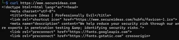 Linux curl output