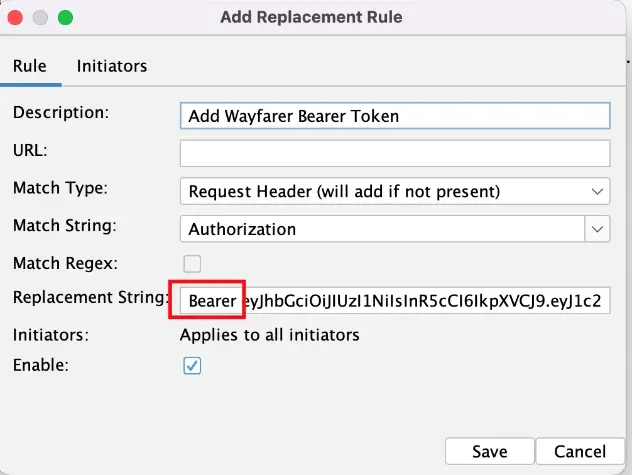 Postman proxy settings configured for ZAP