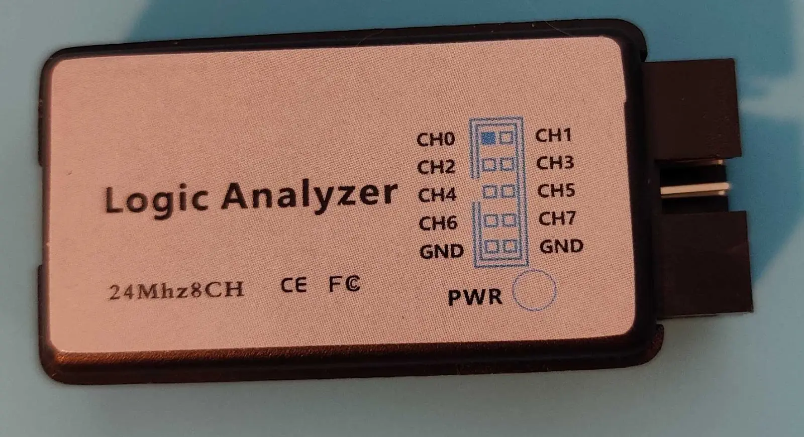 A low cost 8 channel budget logic analyzer