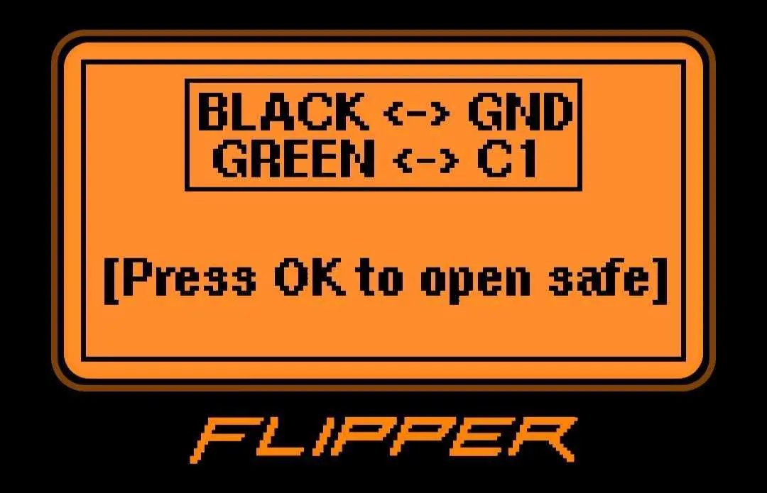 The first screen in the Sentry Safe Flipper Zero FAP