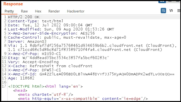 HTTP response headers from professionallyevil.com