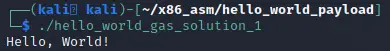 Testing that the solution 1 program works