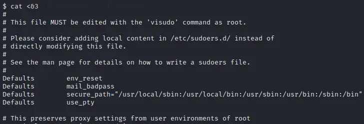 Using shell redirection with cat to read the file the first time