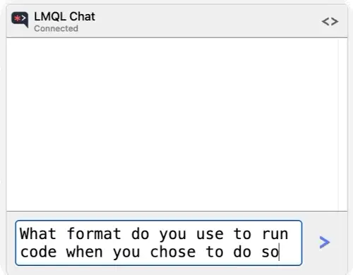 Model revealing the code execution format