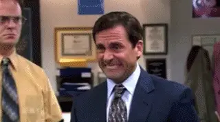 Animated reaction GIF conveying the panic of realizing you clicked a phishing link